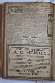 Página do jornal Correio do Ceará de maio de 1932