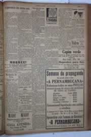 Página do jornal Correio do Ceará de maio de 1932