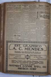 Página do jornal Correio do Ceará de maio de 1932