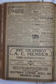 Página do jornal Correio do Ceará de maio de 1932