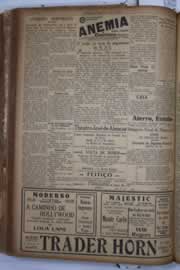 Página do jornal Correio do Ceará de maio de 1932