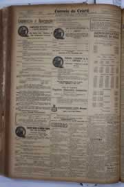 Página do jornal Correio do Ceará de maio de 1932