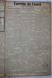 Página do jornal Correio do Ceará de janeiro de 1933