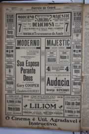 Página do jornal Correio do Ceará de janeiro de 1933