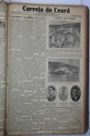 Página do jornal Correio do Ceará de janeiro de 1933