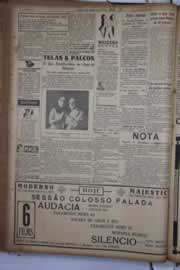 Página do jornal Correio do Ceará de janeiro de 1933