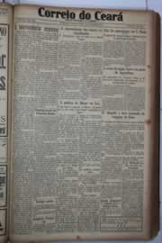 Página do jornal Correio do Ceará de janeiro de 1933