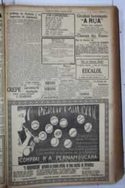 Página do jornal Correio do Ceará de janeiro de 1933