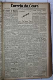 Página do jornal Correio do Ceará de janeiro de 1933