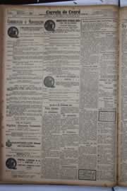 Página do jornal Correio do Ceará de janeiro de 1933