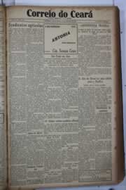 Página do jornal Correio do Ceará de janeiro de 1933