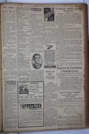 Página do jornal Correio do Ceará de fevereiro de 1933