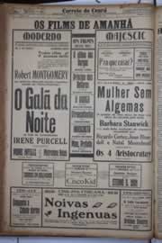 Página do jornal Correio do Ceará de fevereiro de 1933