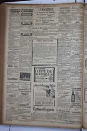 Página do jornal Correio do Ceará de fevereiro de 1933