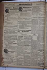 Página do jornal Correio do Ceará de fevereiro de 1933