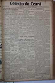 Página do jornal Correio do Ceará de março de 1933