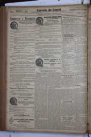 Página do jornal Correio do Ceará de março de 1933