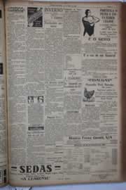 Página do jornal Correio do Ceará de março de 1933