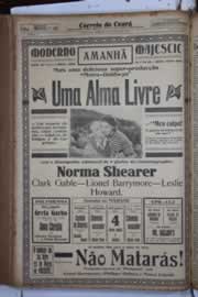 Página do jornal Correio do Ceará de março de 1933