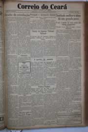 Página do jornal Correio do Ceará de março de 1933