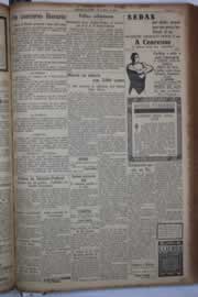 Página do jornal Correio do Ceará de março de 1933