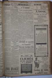 Página do jornal Correio do Ceará de março de 1933
