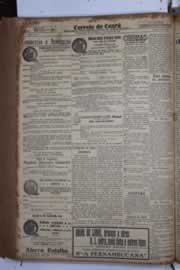Página do jornal Correio do Ceará de março de 1933