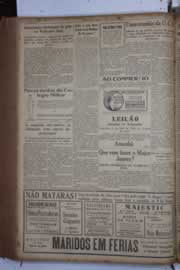 Página do jornal Correio do Ceará de abril de 1933