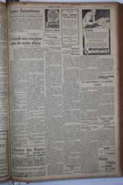 Página do jornal Correio do Ceará de abril de 1933