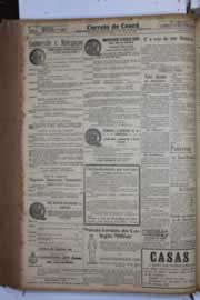 Página do jornal Correio do Ceará de abril de 1933