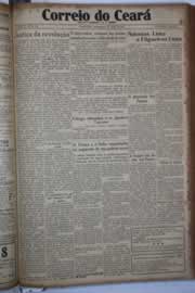 Página do jornal Correio do Ceará de abril de 1933
