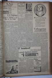 Página do jornal Correio do Ceará de abril de 1933