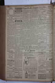 Página do jornal Correio do Ceará de abril de 1933