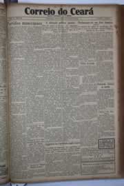Página do jornal Correio do Ceará de abril de 1933