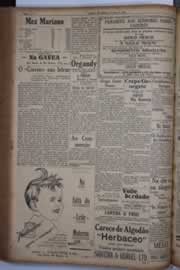 Página do jornal Correio do Ceará de maio de 1933