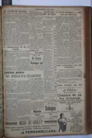 Página do jornal Correio do Ceará de maio de 1933