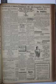 Página do jornal Correio do Ceará de maio de 1933