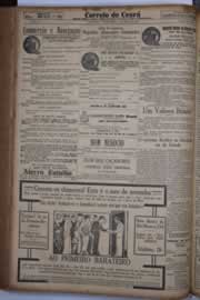 Página do jornal Correio do Ceará de maio de 1933
