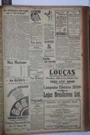 Página do jornal Correio do Ceará de maio de 1933
