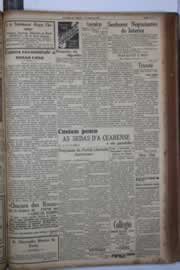 Página do jornal Correio do Ceará de maio de 1933