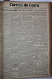 Página do jornal Correio do Ceará de maio de 1933