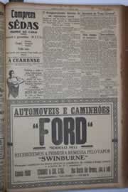 Página do jornal Correio do Ceará de maio de 1933