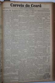 Página do jornal Correio do Ceará de maio de 1933