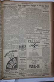 Página do jornal Correio do Ceará de maio de 1933