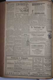 Página do jornal Correio do Ceará de maio de 1933