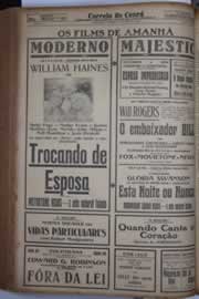 Página do jornal Correio do Ceará de maio de 1933