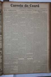 Página do jornal Correio do Ceará de maio de 1933
