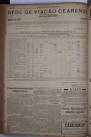 Página do jornal Correio do Ceará de junho de 1933