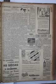 Página do jornal Correio do Ceará de junho de 1933
