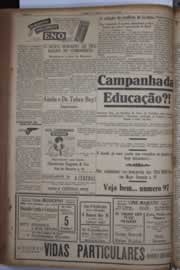 Página do jornal Correio do Ceará de junho de 1933